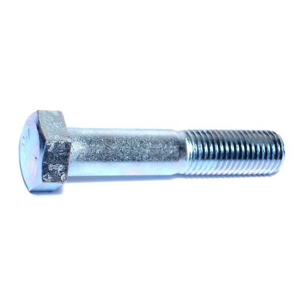 Midwest Fastener Grade 5, 7/8"-9 Hex Head Cap Screw, Zinc Plated Steel, 4-1/2 in L, 5 PK 53421 - main